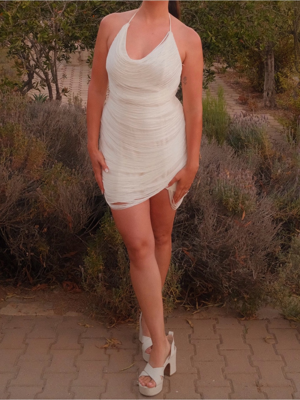 x REVOLVE Skylar Mini Dress in Ivory